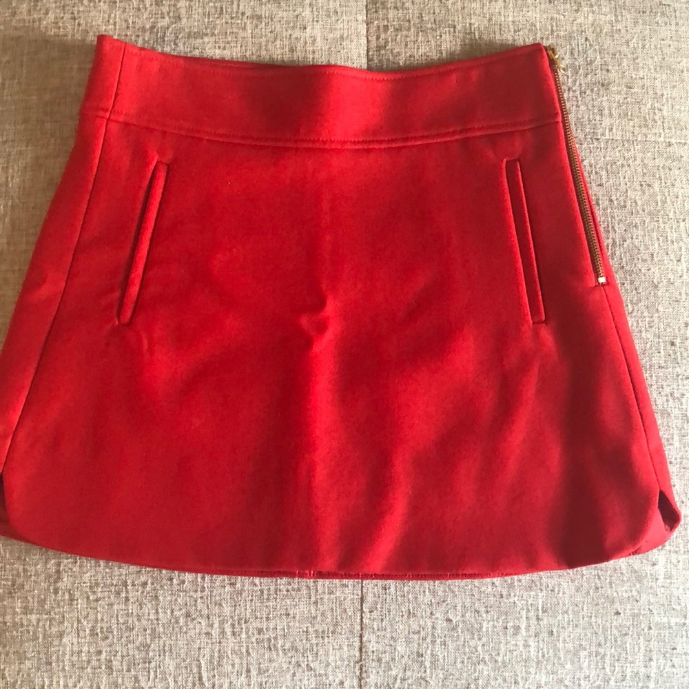 J Crew Felt Skirt